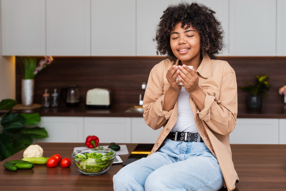 healthy black woman