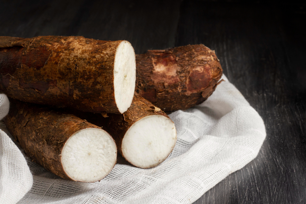 raw cassava for cassava in cuisine 